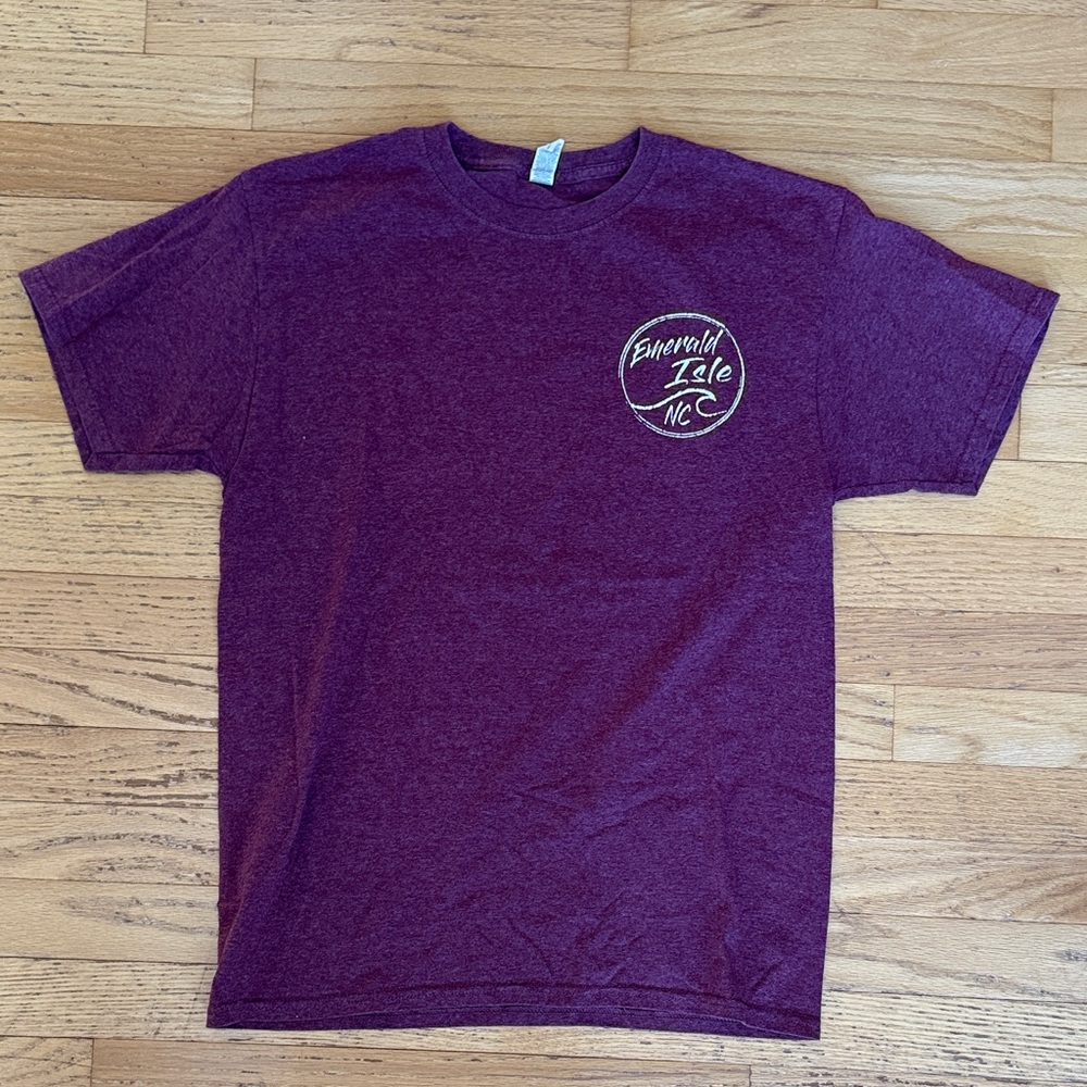 Emerald Isle NC Maroon T-Shirt